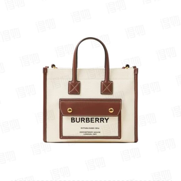 Burberry canvas tote bag - Picture 1 of 6